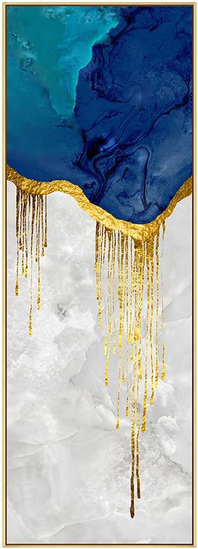 入门玄关装饰画竖版大幅走廊过道大气轻奢壁画客厅样板房金箔挂画