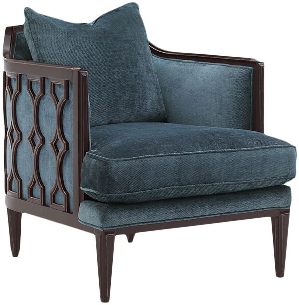 美克美家caracole 美式布艺客厅单人沙发