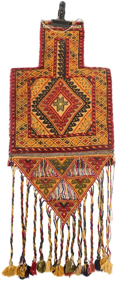 伊朗进口手工打结羊毛走道民宿地毯地垫小挂毯样板房储物袋挂饰