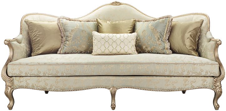 卡斯特兰 实木布艺欧式新古典沙发浅色法式-单品-美间(软装设计采购