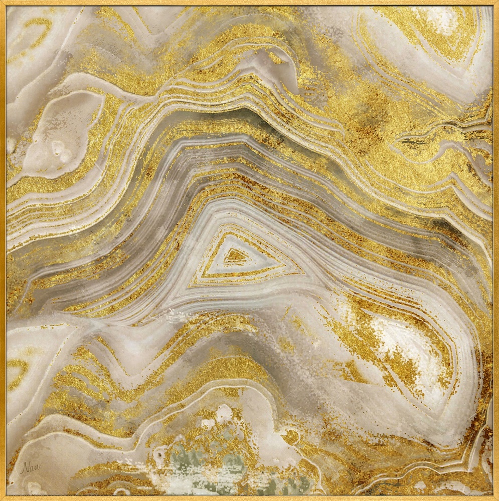 梵墅可装饰画(可定制)鎏金抽象玄关客厅挂画-单品-美间(软装设计采购