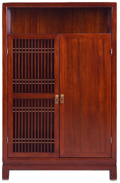 宝居乐阑廷苑新中式桃花芯实木酒柜新品中式tl615双门小酒柜