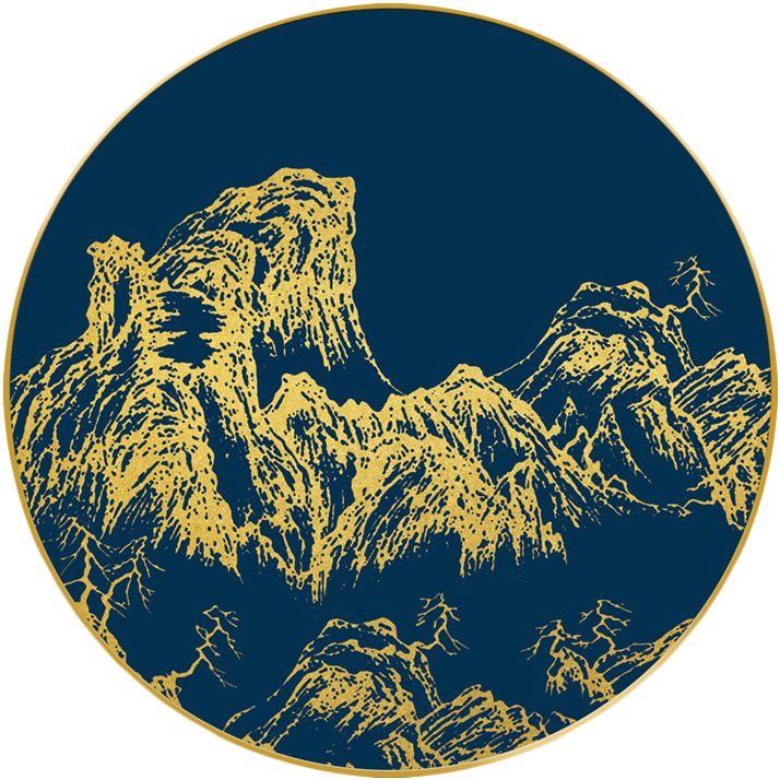 西方立体主义鎏金画芯现代艺术画铝合金框装饰画