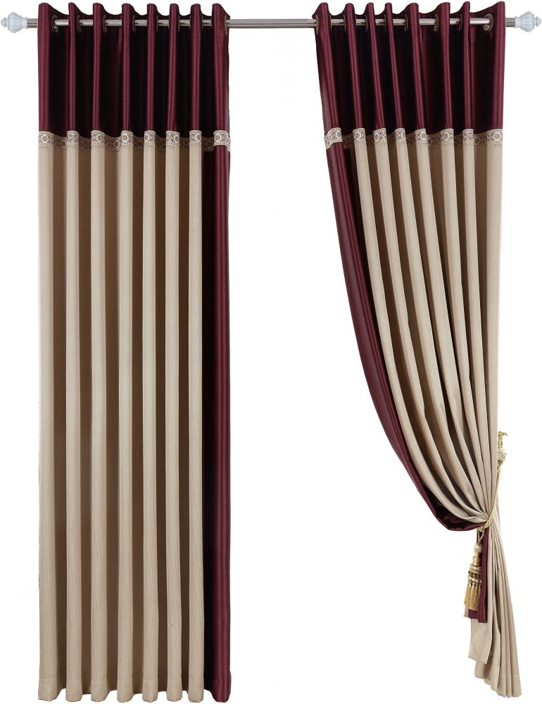 城市领秀窗帘布艺纯色素材遮光垂感好客厅