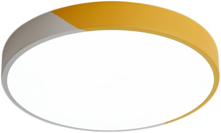 简约现代创意彩色拼接圆形客厅书房卧室阳台led节能调光吸顶灯