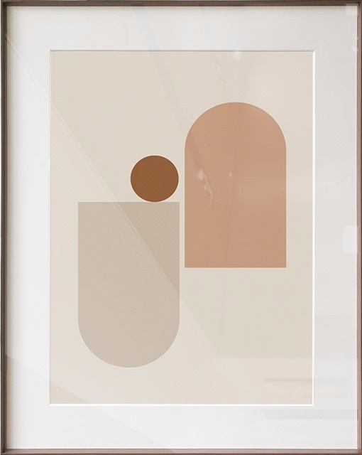 jian加安/莫兰迪抽象装饰画 客厅简约现代抽象艺术挂画轻奢壁画