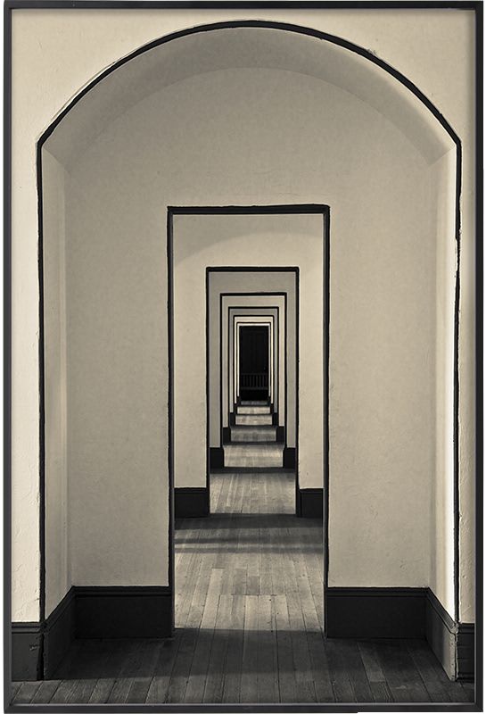 晶瓷画现代简约建筑延伸空间装饰画玄关走廊客厅沙发背景墙画挂画