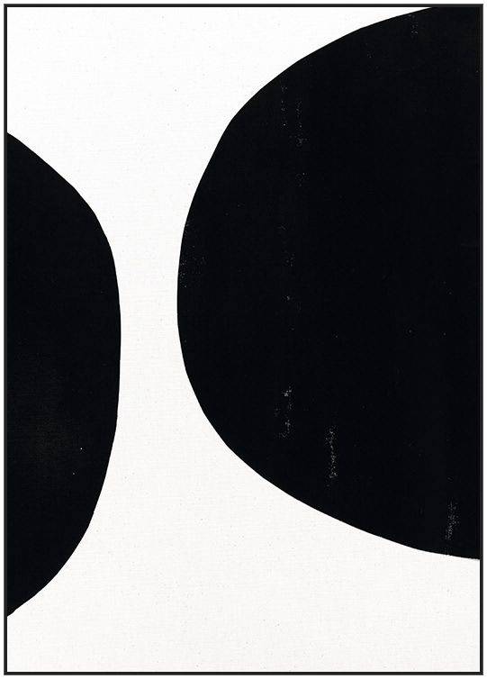 印象画都 现代极简挂画黑白几何色块艺术客厅书房背景墙抽象画