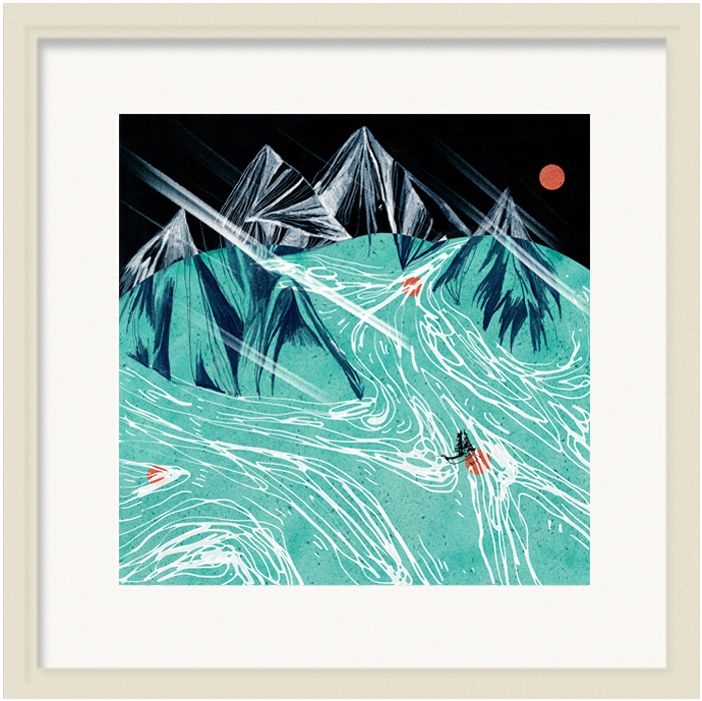 印物所出品 左佐限量手工丝网版画《日出》 卧室客厅装饰画挂画