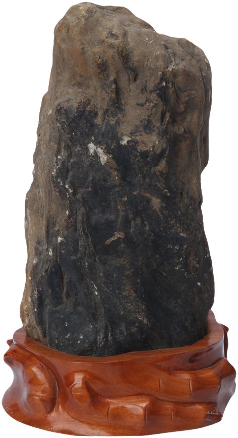 新中式禅意摆设硅化木水冲石原石招财镇宅客厅玄关电视柜奇石摆件