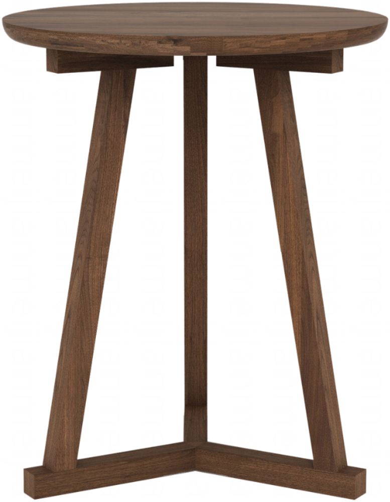 三脚胡桃木边桌 tripod side table