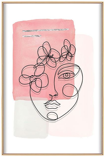 菲凡画廊 现代轻奢创意叠影花意掠影箔影工艺抽象画