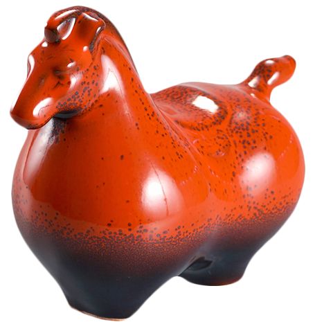 【如果出品】创意陶瓷马摆件吉祥马陶瓷桌面摆件马上有钱陶瓷马