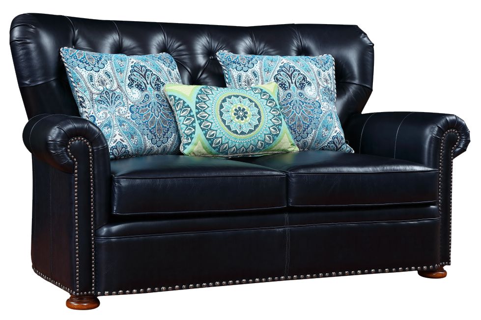 卡梅尔 双人沙发(头层皮 布 仿皮)ym150131-4402