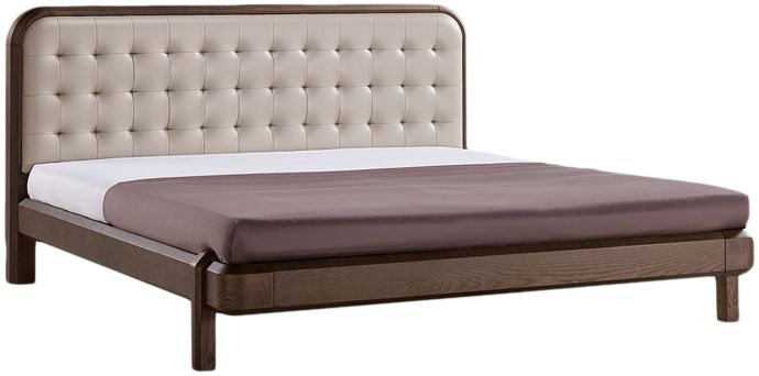 华鹤家具 现代实木双人床