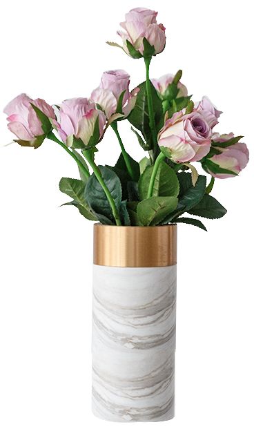 颜物 玫瑰仿真花 法国玫瑰花客厅装饰绢花干花花束婚庆花艺假花