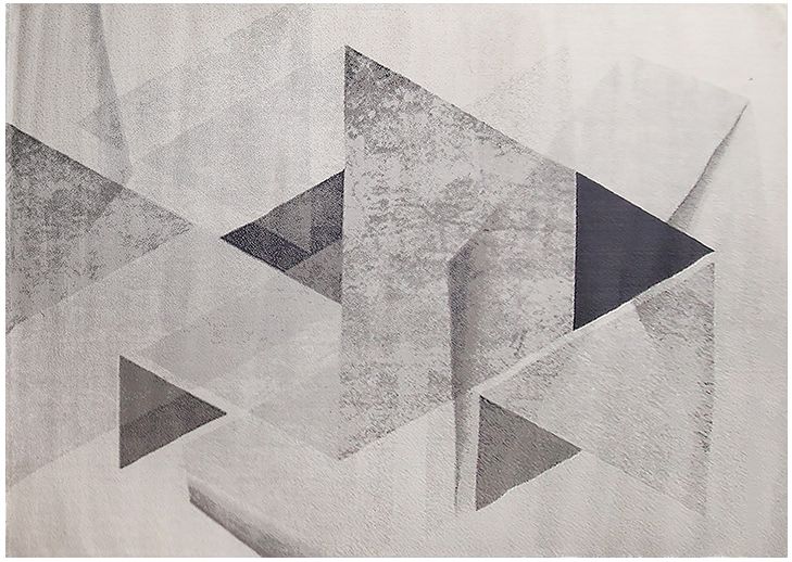 黑白现代简约客厅北欧ins灰色轻奢茶几垫工业风卧室办公室大地毯