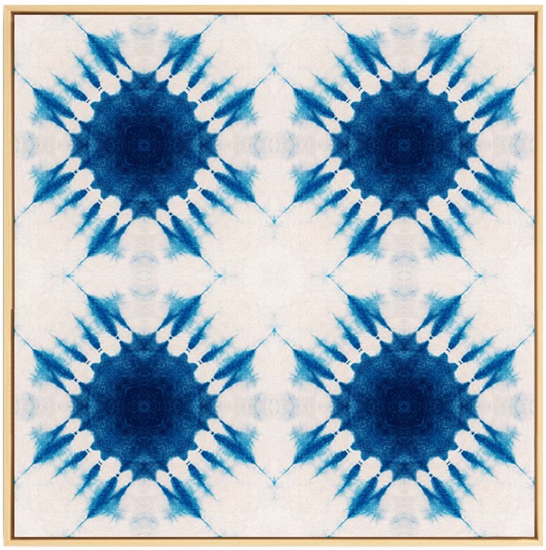 贝占风格 简约染妆印染图案挂画 蓝调系列