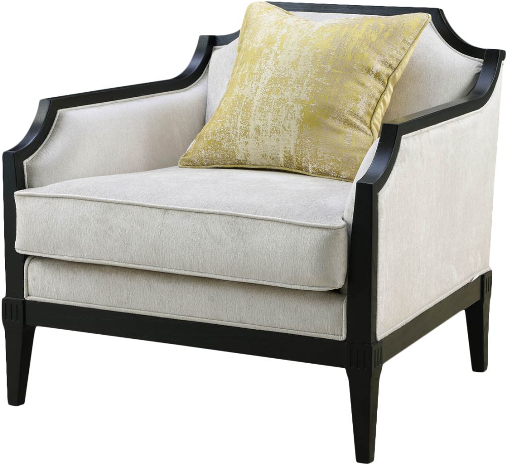 诺丁山notting hill 现代环保水性漆面料滚边单人沙发