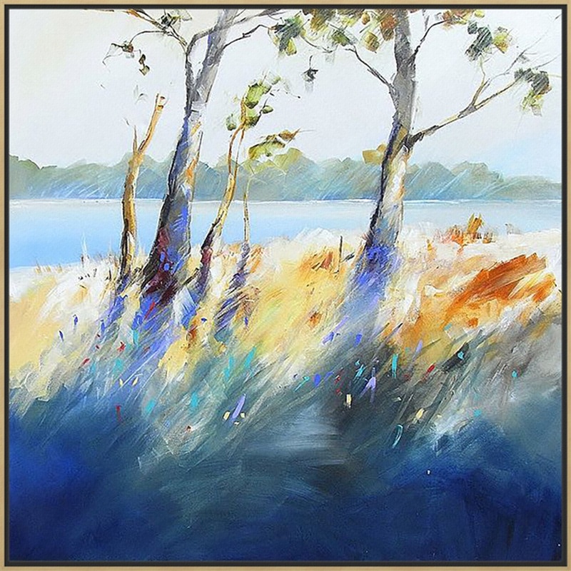 画作商业空间风景田野装饰画