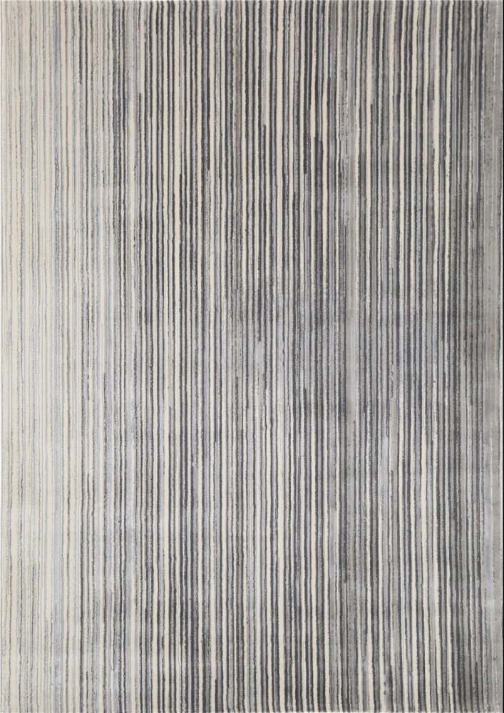 灰色后现代美式北欧抽象条纹现代简约轻奢客厅茶几垫卧室床边地毯