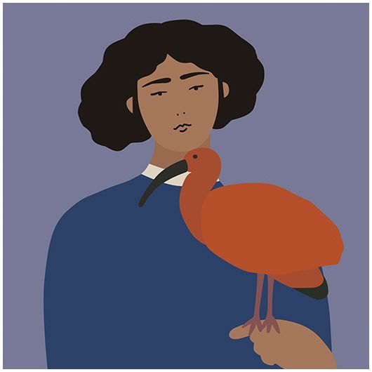 弥生志 西班牙设计师野兽派i挂画现代抽象客厅餐厅玄关卧室装饰画