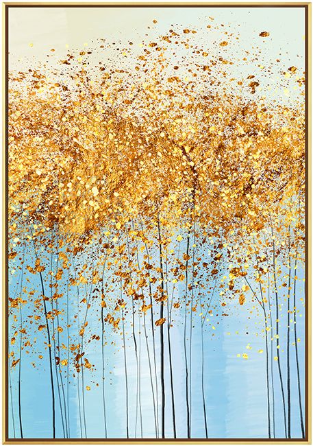 入门玄关装饰画轻奢手绘金箔竖版走廊过道挂画抽象艺术玄关壁画