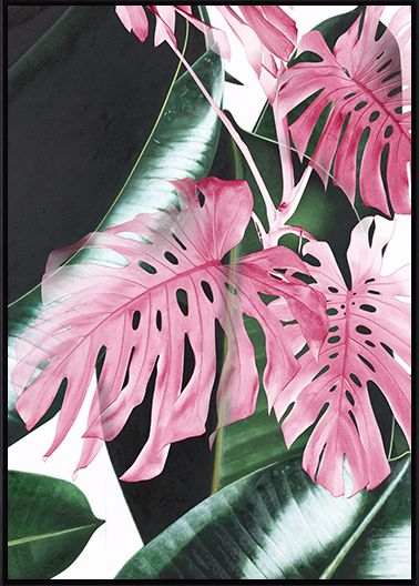 前者 北欧装饰画客厅 绿叶植物组合抽象挂画现代简约北欧风壁画