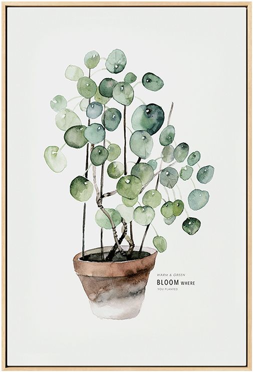 仟象映画 北欧绿植装饰画 小清新客厅挂画餐厅卧室书房壁画ins画