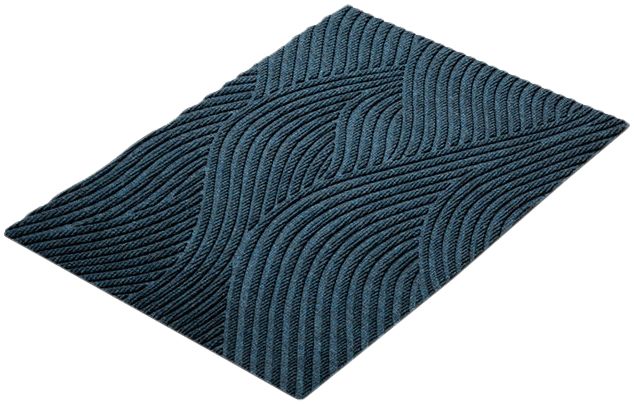 heymat 藏青波浪入户垫小型地毯