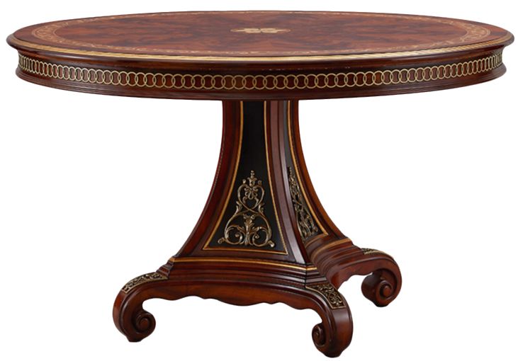 宫廷壹号英式新古典绅士yss-a2050b-3圆餐桌