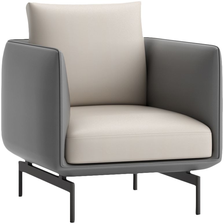 科尔卡诺 现代仿生态皮单人沙发