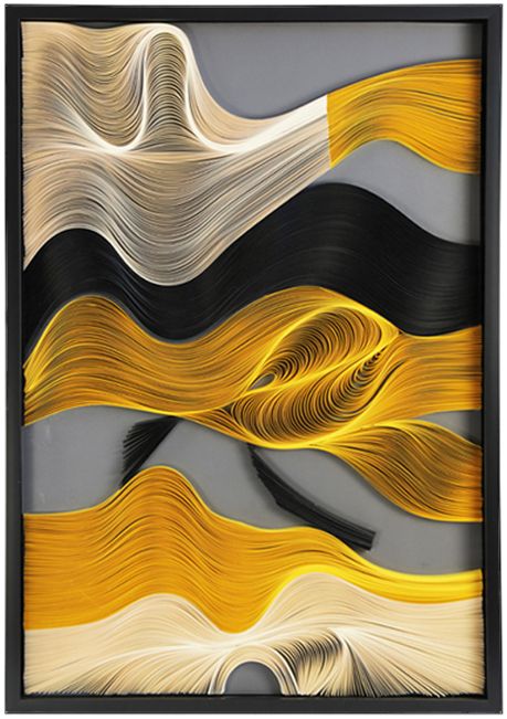 玄关装饰画抽象现代简约竖版过道招财风水3d立体