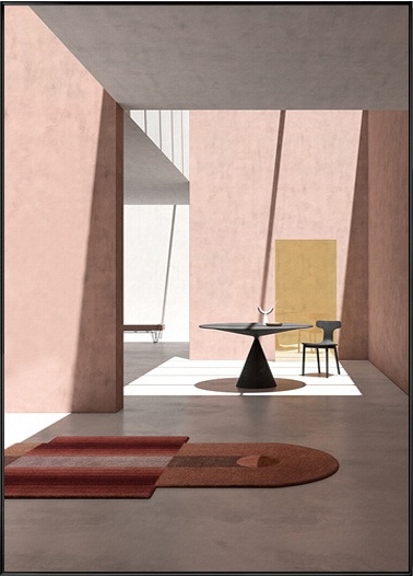 空间延伸画样板间房轻奢餐厅玄关过道壁画摄影-单品-美间(软装设计