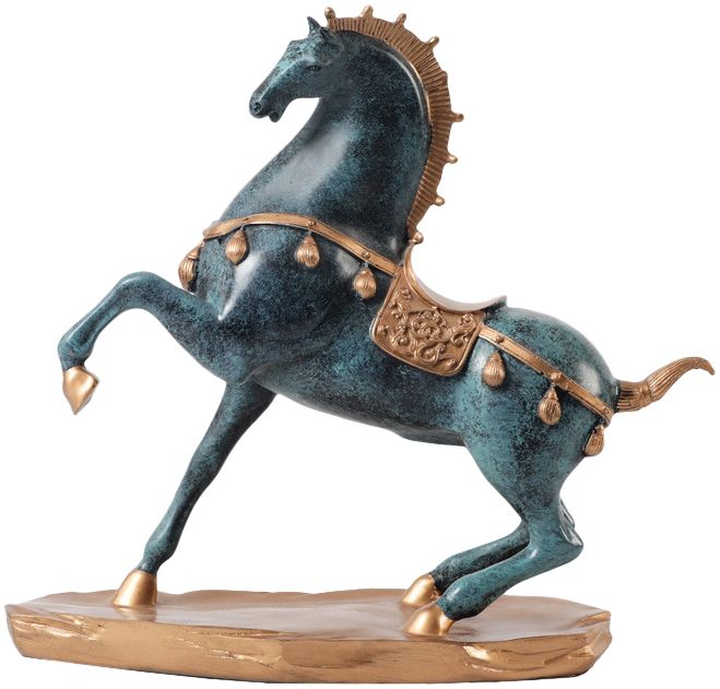 仙思图 美式古典战马复古软装创意样板房间摆件