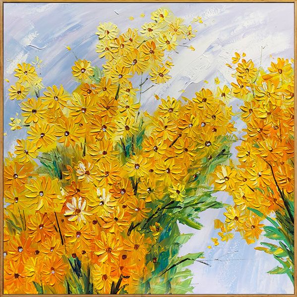 春天的故事 蔡想明原创纯手绘油画 现代新中式美式花卉装饰画