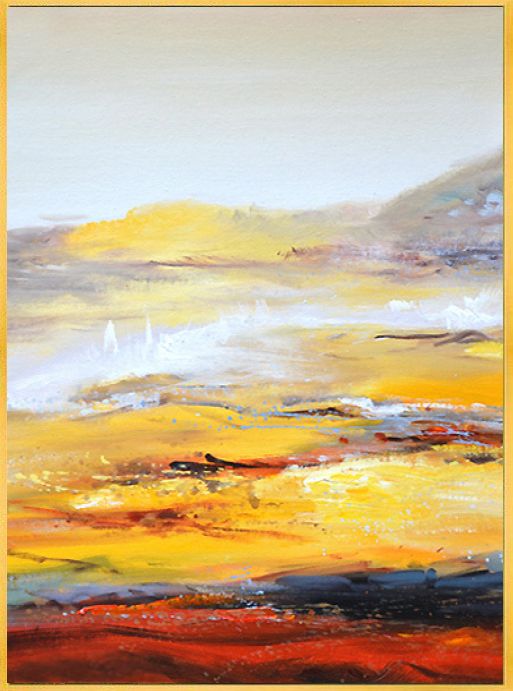 天地之间 简约现代抽象手绘油画 竖版巨幅玄关办公室酒店别墅挂画