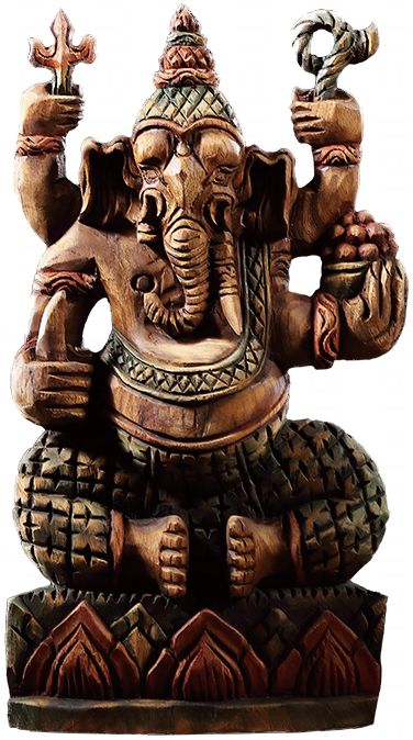 泰域象鼻神泰国财神摆件泰国手工木雕工艺品东南亚会所酒店装饰品