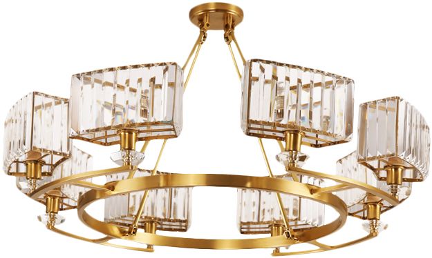 帝拿 美式吊灯轻奢全铜客厅灯餐厅灯具卧室现代简约大气灯饰