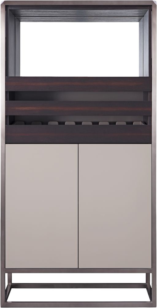 黛柏睿现代浅灰色酒柜