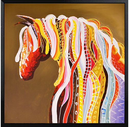 北欧马头装饰画现代简约美式客厅餐厅墙画沙发背景墙壁画卧室挂画