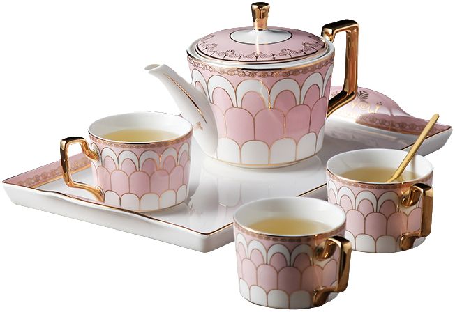 英伦杯子套装带托盘家用客厅陶瓷水具套装耐热陶瓷茶壶茶杯冷水壶